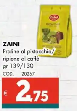 Altasfera ZAINI Praline al pistacchio/ ripiene al caffè offerta