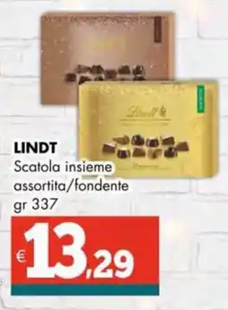 Altasfera LINDT Scatola insieme assortita/fondente offerta