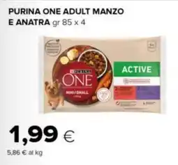 Tigre Purina one adult manzo e anatra offerta