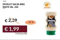 Prezzemolo e Vitale Develey salsa BBQ white offerta