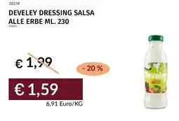 Prezzemolo e Vitale Develey dressing salsa alle erbe offerta
