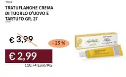 Prezzemolo e Vitale Tratuflanghe crema di tuorlo d'uovo e tartufo offerta
