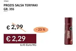Prezzemolo e Vitale Prozis salsa teriyaki offerta