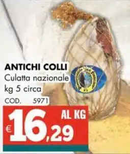 Altasfera ANTICHI COLLI Culatta nazionale offerta