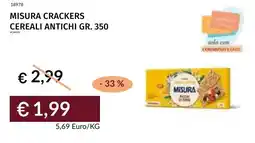 Prezzemolo e Vitale Misura crackers cereali antichi offerta