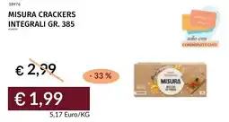 Prezzemolo e Vitale Misura crackers integrali offerta
