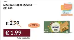 Prezzemolo e Vitale Misura crackers soia offerta