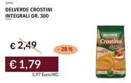Prezzemolo e Vitale Delverde crostini integrali offerta