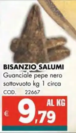 Altasfera BISANZIO SALUMI Guanciale pepe nero sottovuoto offerta