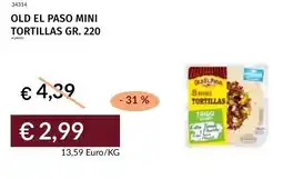 Prezzemolo e Vitale Old el paso mini tortillas offerta