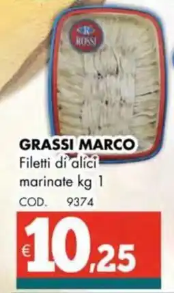 Altasfera GRASSI MARCO Filetti di alíci marinate offerta