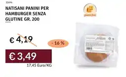 Prezzemolo e Vitale Natisani panini per hamburger senza glutine offerta
