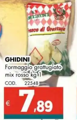 Altasfera GHIDINI Formaggio grattugiato mix rosso offerta