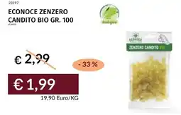 Prezzemolo e Vitale Econoce zenzero candito bio offerta