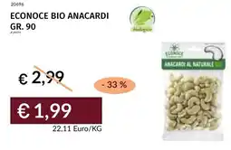 Prezzemolo e Vitale Econoce bio anacardi offerta