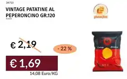 Prezzemolo e Vitale Vintage patatine al peperoncino offerta