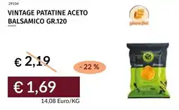 Prezzemolo e Vitale Vintage patatine aceto balsamico offerta