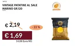 Prezzemolo e Vitale Vintage patatine al sale marino offerta