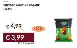 Prezzemolo e Vitale Vintage patatine vegane offerta