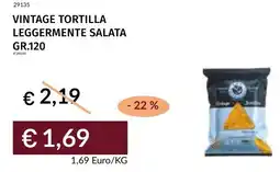 Prezzemolo e Vitale Vintage tortilla leggermente salata offerta
