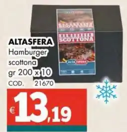 Altasfera ALTASEERA Hamburger scottona offerta