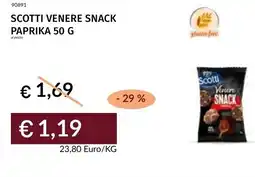 Prezzemolo e Vitale Scotti venere snack paprika offerta