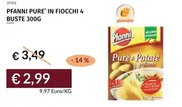 Prezzemolo e Vitale Pfanni pure' in fiocchi 4 buste offerta