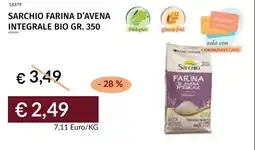 Prezzemolo e Vitale Sarchio farina d'avena integrale bio offerta