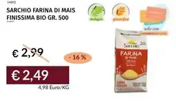 Prezzemolo e Vitale Sarchio farina di mais finissima bio offerta