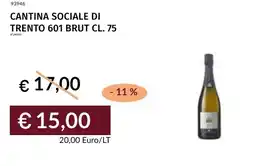 Prezzemolo e Vitale Cantina sociale di trento 601 brut offerta