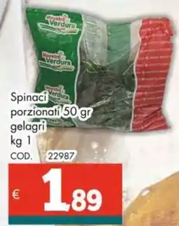 Altasfera Spinaci porzionati, gelagri offerta