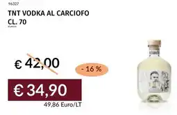 Prezzemolo e Vitale Tnt vodka al carciofo offerta