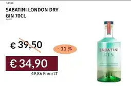 Prezzemolo e Vitale Sabatini london dry gin offerta