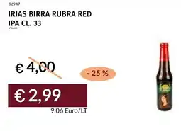 Prezzemolo e Vitale Irias birra rubra red IPA offerta