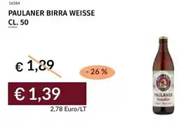 Prezzemolo e Vitale Paulaner birra weisse offerta