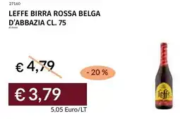 Prezzemolo e Vitale Leffe birra rossa belga d'abbazia offerta