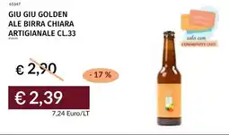 Prezzemolo e Vitale Giu giu golden ale birra chiara artigianale offerta