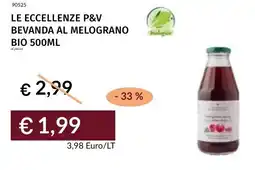 Prezzemolo e Vitale Le eccellenze p&v bevanda al melograno bio offerta