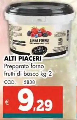 Altasfera ALTI PIACERI Preparato forno frutti di bosco offerta