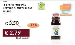 Prezzemolo e Vitale Le eccellenze p&v nettare di mirtilli bio offerta