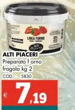 Altasfera ALTI PIACERI Preparato forno fragola offerta