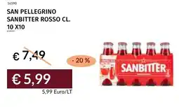 Prezzemolo e Vitale San pellegrino sanbitter rosso offerta