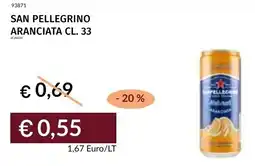 Prezzemolo e Vitale San pellegrino aranciata offerta