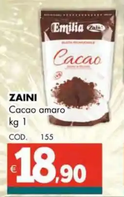 Altasfera ZAINI Cacao amaro offerta