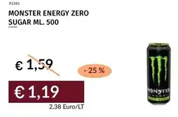 Prezzemolo e Vitale Monster energy zero sugar offerta
