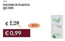 Prezzemolo e Vitale Cucchiai in plastica bio 15pz offerta