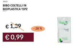 Prezzemolo e Vitale Bibo coltelli in bioplastica 15pz offerta