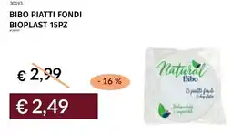 Prezzemolo e Vitale Bibo piatti fondi bioplast 15pz offerta