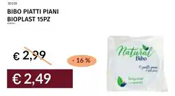 Prezzemolo e Vitale Bibo piatti piani bioplast 15pz offerta