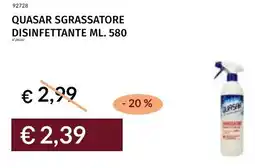 Prezzemolo e Vitale Quasar sgrassatore disinfettante offerta